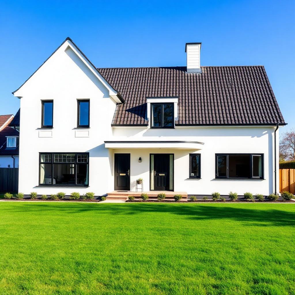 Modern geschilderde woning
